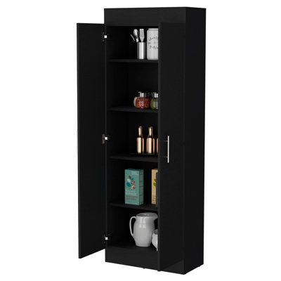 Dawson Pantry Cabinet with Sleek 5-Shelf Storage