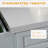 Rolling Kitchen Island with Storage, Portable Kitchen Cart with Stainless Steel Top, 2 Drawers, Spice, Knife and Towel Rack and Cabinets-1831924961-1831924963-1831924962
