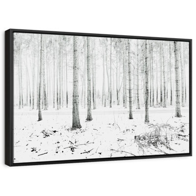 Langenargen Winter Forest Canvas Print