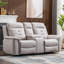 Ensemble de salon inclinable électrique en similicuir 2 pièces de qualité supérieure avec causeuse et canapé avec port USB-2059113376