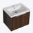 48 Inch Soft Close Doors Bathroom Vanity With Sink, Two Small Storage Shelves, 24" and 12" Combination Cabinet,(KD-Packing)