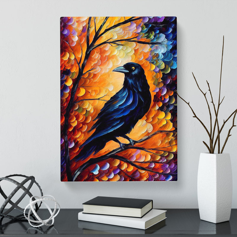 Troyanek Raven Bird Vol.2 - Wrapped Canvas, 50cm H x 35cm W x 3cm D
