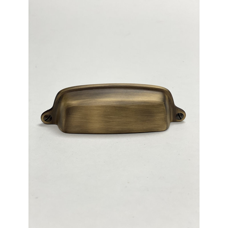 Eloise 4" Center to Center Cup Pull, Antique Brass