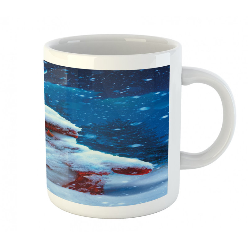 Grande tasse à café bonhomme de neige