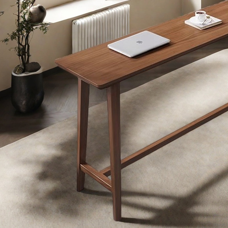 Household solid wood bar table, 41.30" H x 55.10" W x 15.70" D