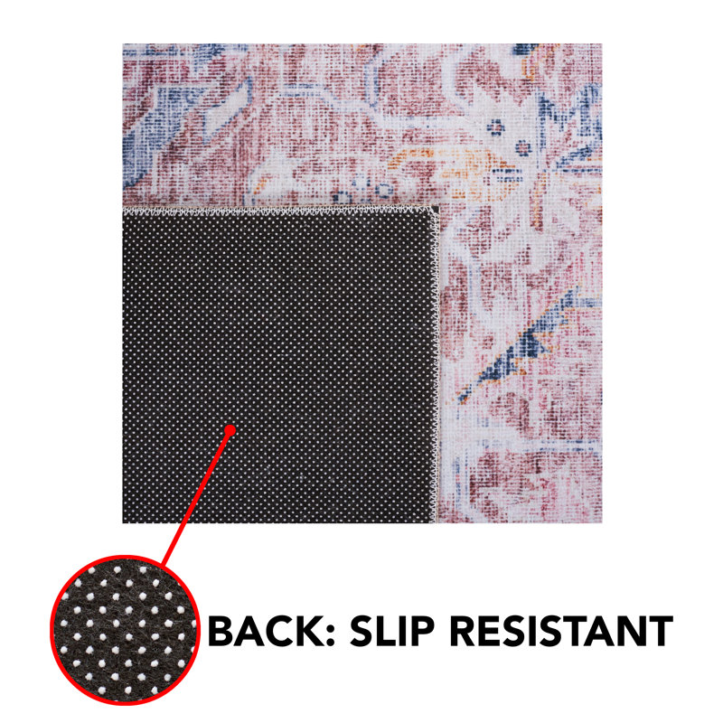 Tucson Performance Machine Washable Oriental Rug, Square 6'