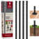Bistro Outdoor String Light Poles for Backyard, Universal Mounting Options Included, Extends to 10 Feet, 4 Pack, Poles Only