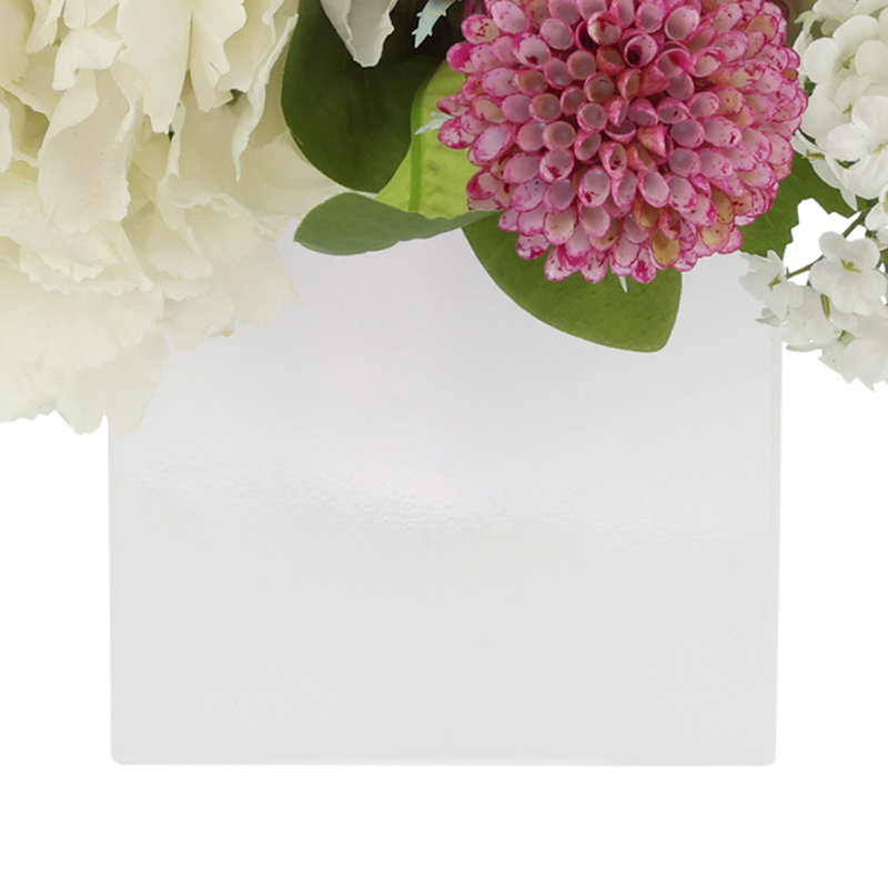 Viburnum and Dahlia Arranged in Fiberstone Pot