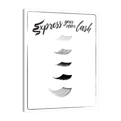 Milli Villa Express Your Inner Lash by Milli Villa - Wrapped Canvas Print