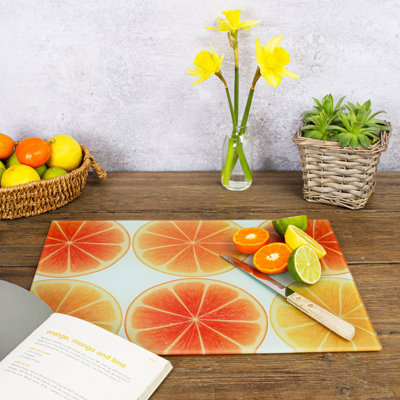Swan Artwork Bird  Glass Chopping Board