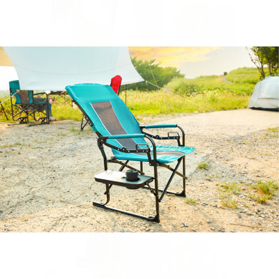 Camping Directors Chair, Heavy Duty,Oversized Portable Folding Chair With Side Table, Pocket For Beach, Fishing,Trip,Picnic,Lawn Blue
