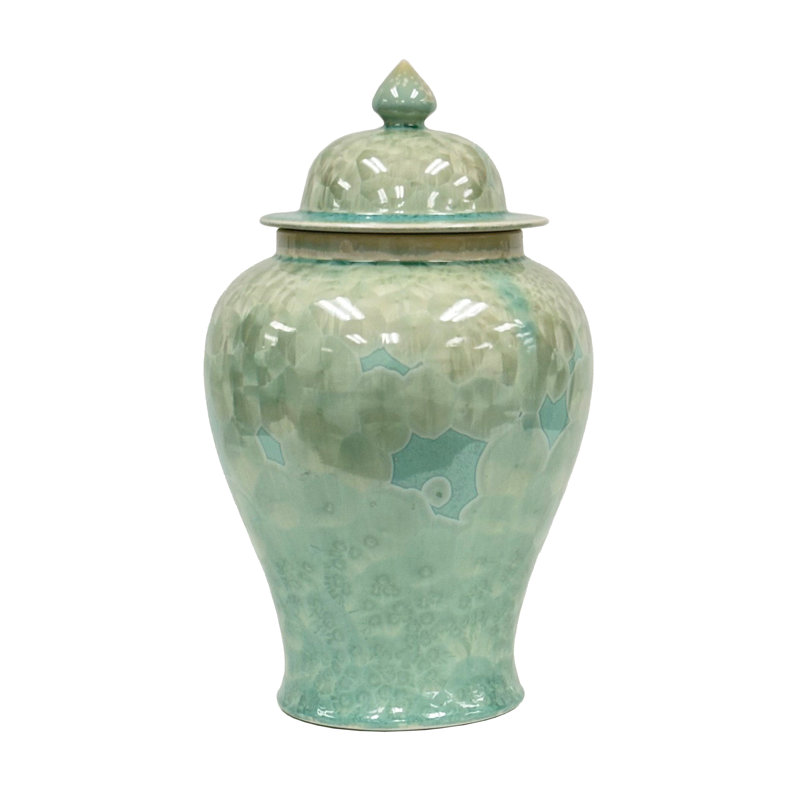 GREEN CRYSTAL JAR