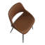 Chaise d'appoint rembourrée avec pieds en bois cintré Najrin-87951726-87951727