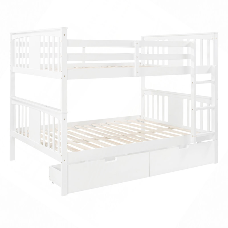 Lit superposé avec tiroirs et échelle pour les meubles de chambre à coucher et d'amis