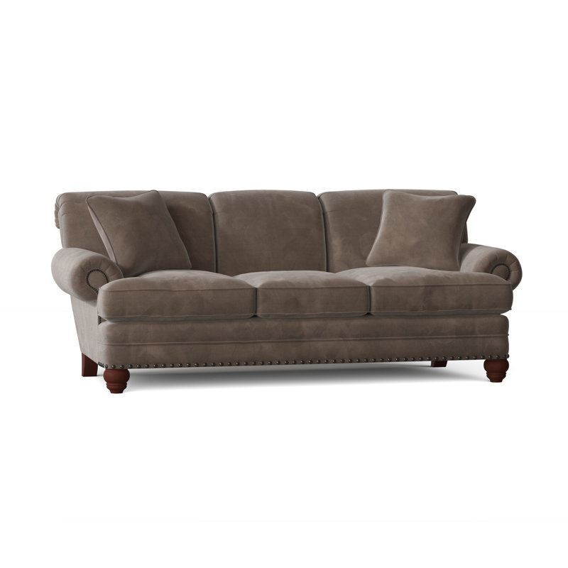 Spratt Sofa, Aberdeen 9 Brown Velvet, Dark Brass, Manhattan