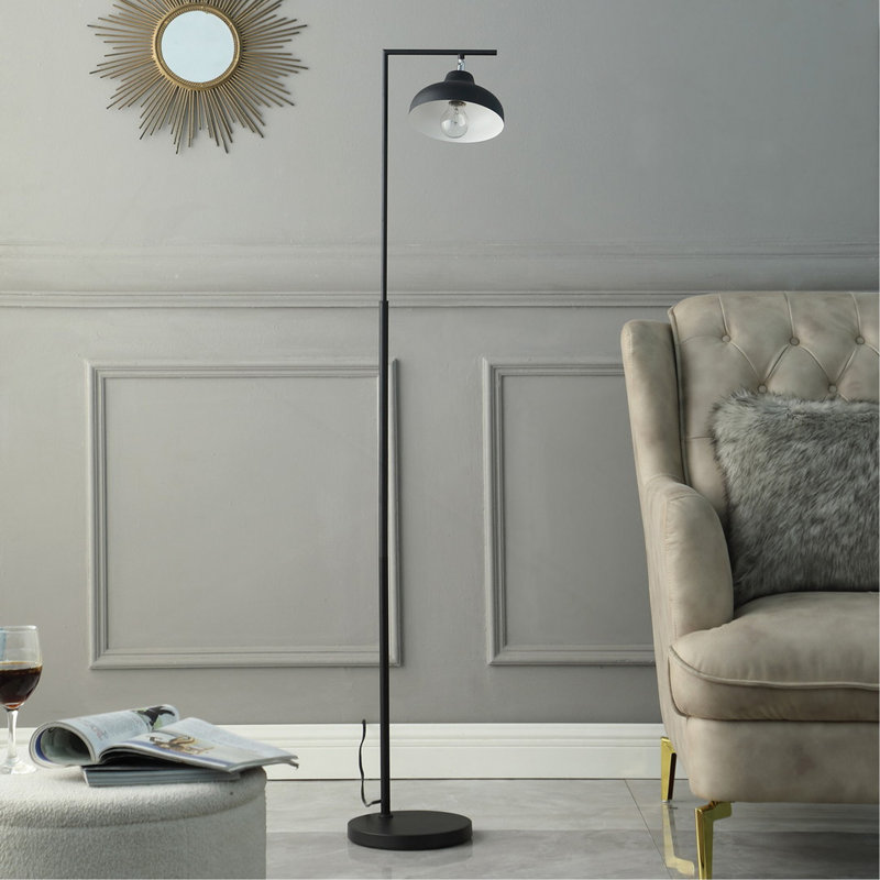 Lampe sur pied de style campagnard en métal 63,25 po