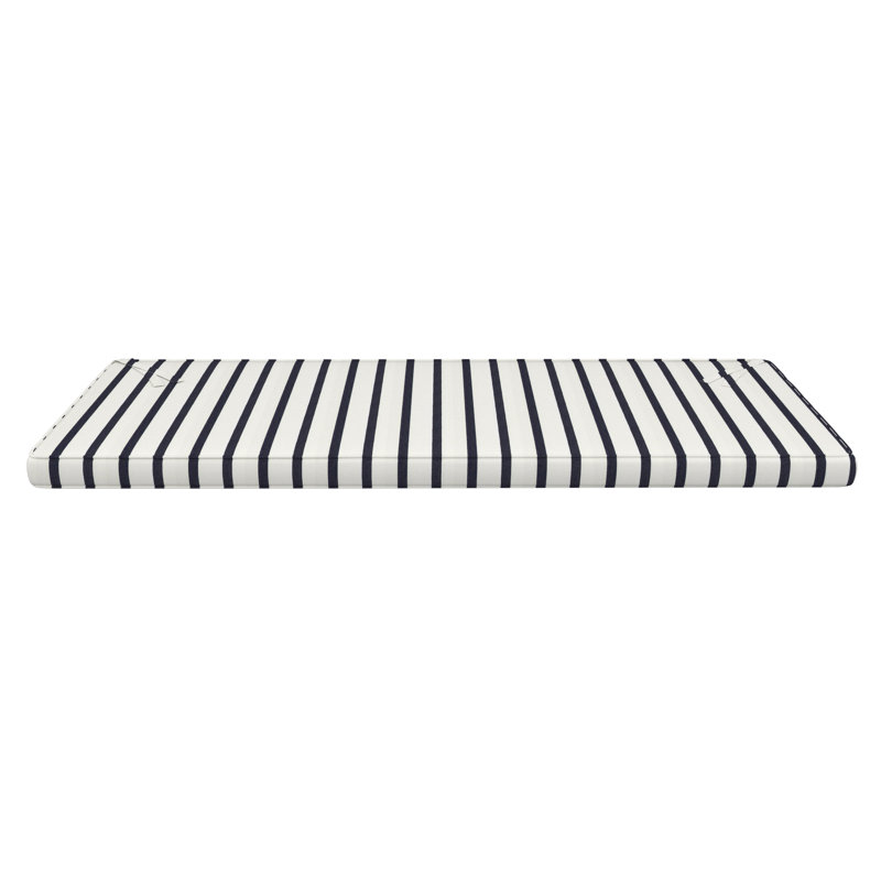 Sunbrella® Indoor/Outdoor Bench Seat Cushion, 3" Thick, 40" W x 17" D, Sunbrella® Lido Indigo