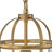 1-Light Cage Clear Glass Cylinder Single Pendant