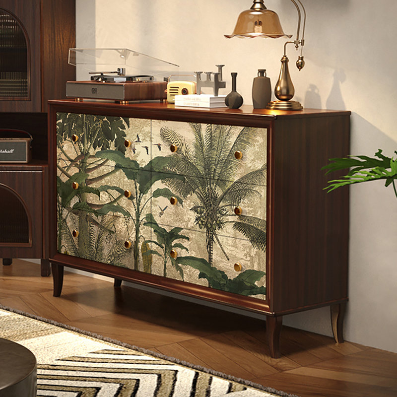 Armoire décorative à tiroirs rétro