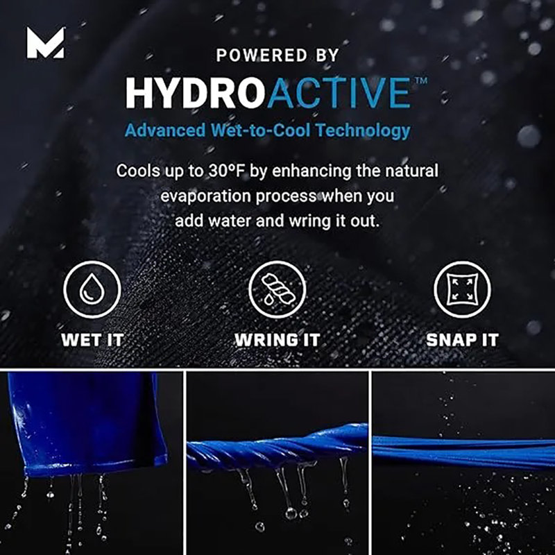 Hoodie Towel – Evaporative Cooling Towel With Upf 50 Sun Protection, Instantly Cools When Wet, Stays In Place For Sports, Fitness, Gym, Outdoor Activities
