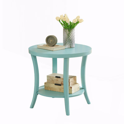 Contemporary Shelf End Table