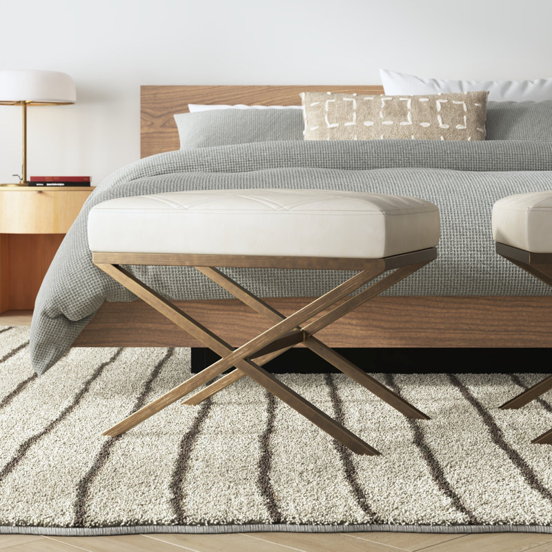 Madera Faux Leather Upholstered Bench