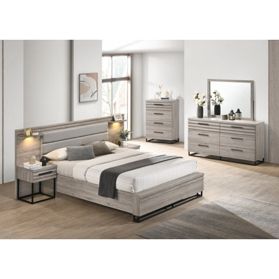 Earvin Upholstered Standard 6 Piece Bedroom Set by Latitude Run