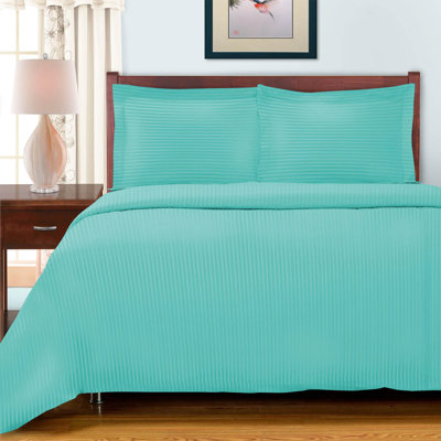 Ensemble de housse de couette en satin de coton égyptien Soliana