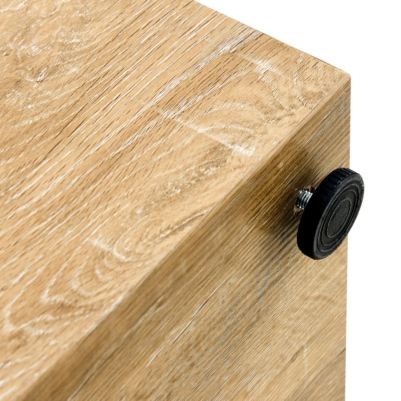Table basse élégante, couleur bois naturel, plateau spacieux au look exquis, plateforme rectangulaire, Wood, Wood