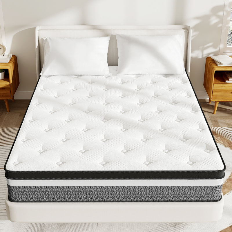 Matelas à ressorts ensachés 10 po 12 po 14 po, Lit simple, 12"