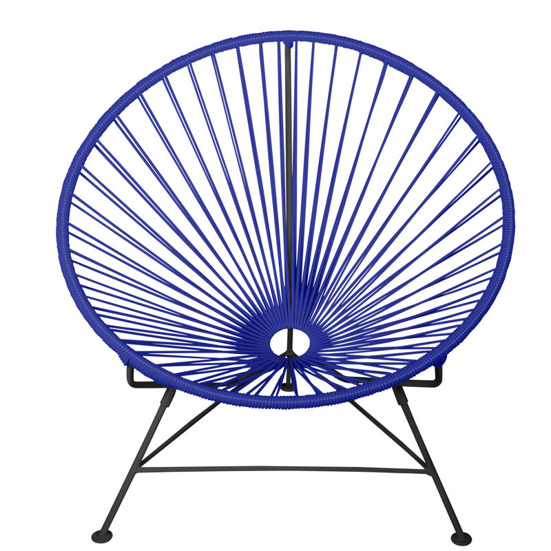Innit Indoor Handmade Lounge Chair, Navy/Black