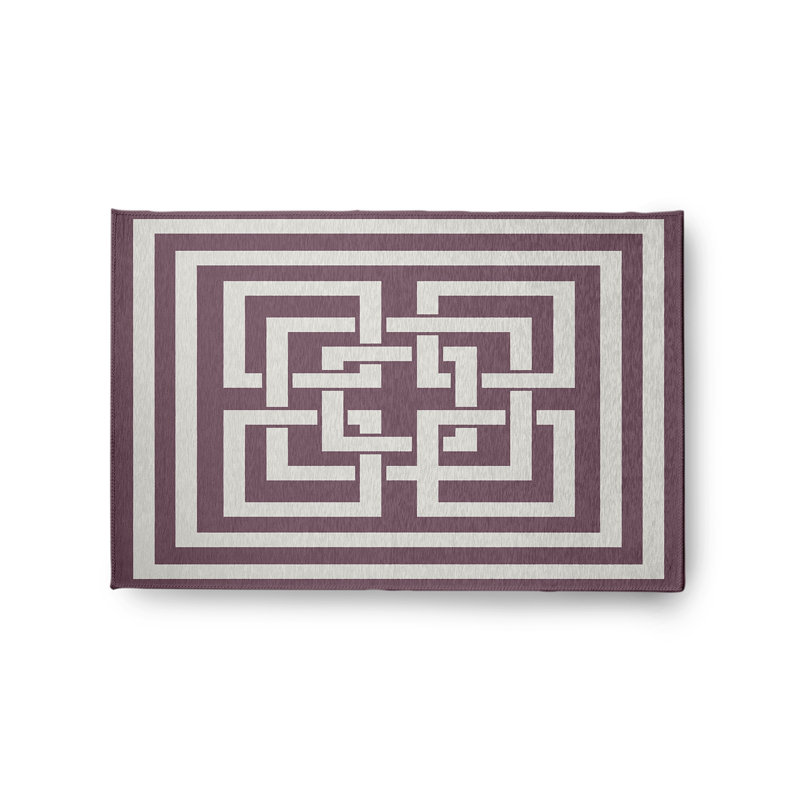 Chenille Geometric Indoor Rug, Rectangle 2' x 3'