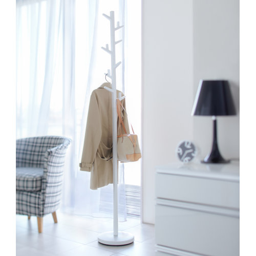 Coat Racks Yamazaki USA Yamazaki Home Leaning Slim Coat Hanger