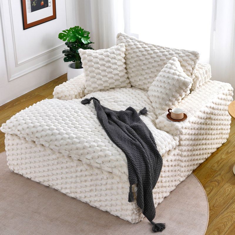 Canapé à coussin 51 po: deux coussins et un dossier