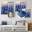 Fleurs bleues, roses et bleues, décorations murales bleues Dreams IV - Bonnets bleus-1364925734-1364925743