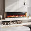 Symple Stuff 152.4 cm W Black Electric Fireplace with 5120 BTU