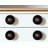 Set of Twelve Black And Gold Ceramic Drawer Pull Knobs