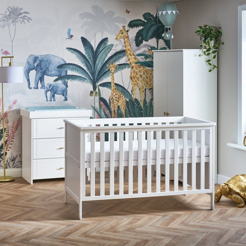 Evie Standard 3 Piece Nursery Furniture Set, White