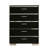 Sutton 35 in. Black/Chrome Chest