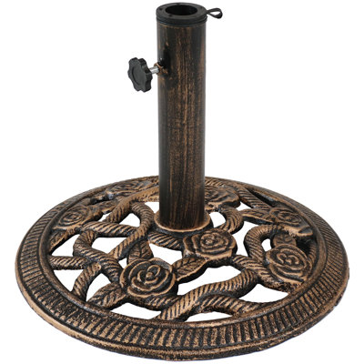Lindford vidaXL Umbrella Base for 1.4, 1.5, 1.9 Inches Tube, Classic Parasol Base, Heavy-Duty Cast Iron