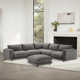 Rotherham 6 - Piece Upholstered Modular Sectional