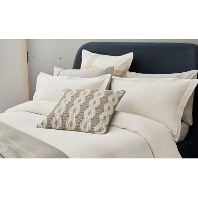 Asha Weave Cotton Oxford Pillowcase Chalk