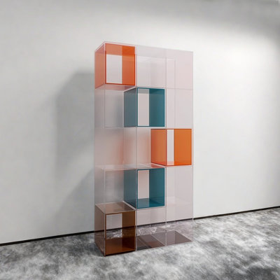 Simple and modern acrylic bookcase