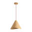 Luminaire suspendu 1 lumière couleur chêne blanc
