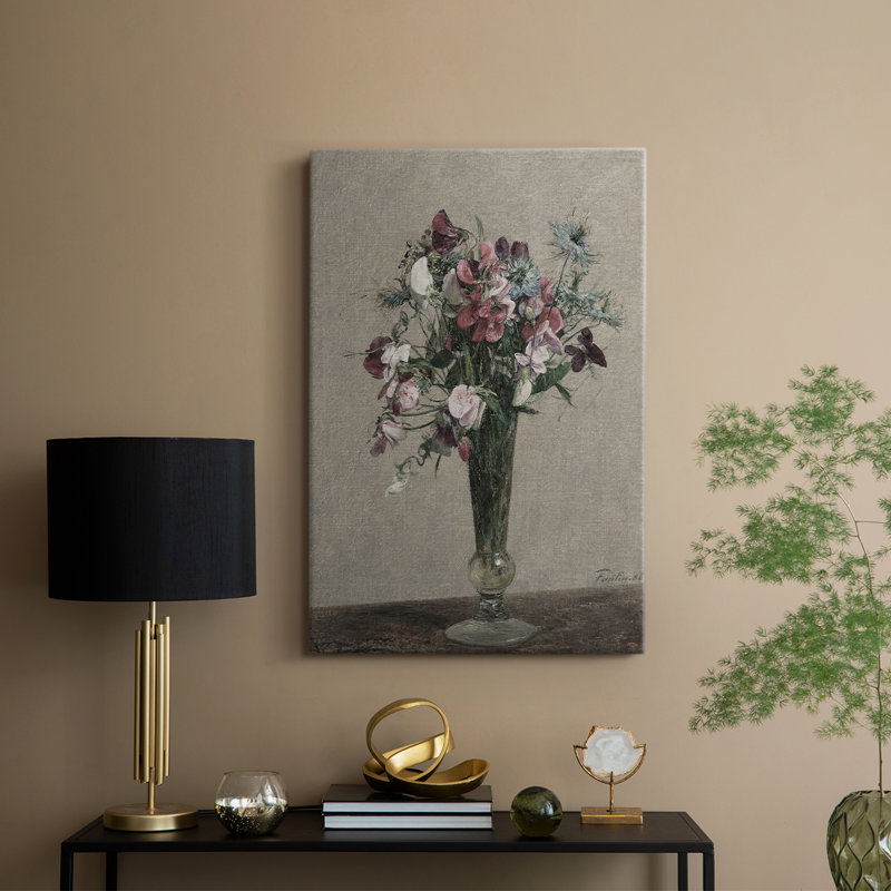 Imprimé floral rétro CVII - galerie Cavas, H 27 po x l 18 po