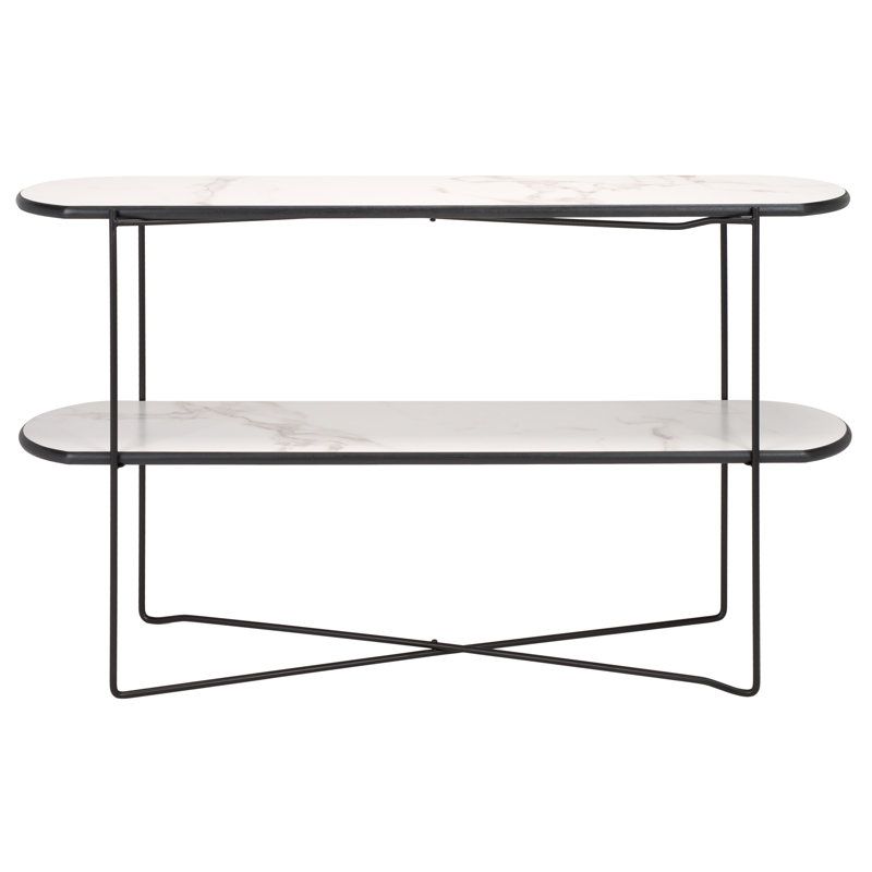 Trulie 47.25'' Console Table, White Faux Marble