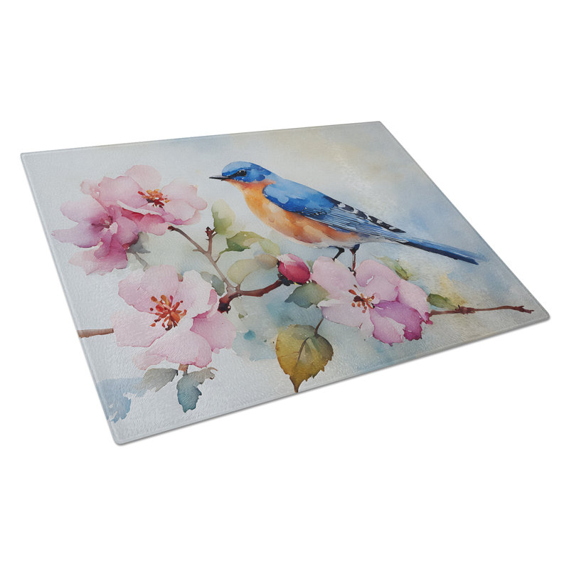 Bluebird Glass Cutting Board
