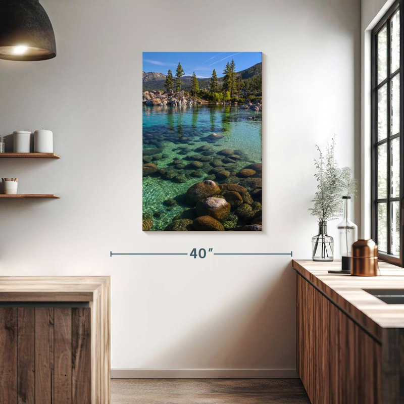 Alvord Emerald Waters, lac Tahoe, H 39 po x l 26 po