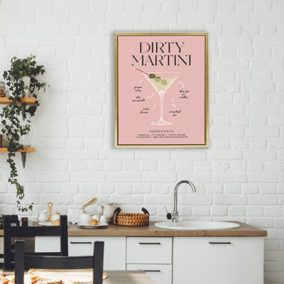 Cadre flottant Dirty Martini Pink Recipe