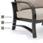 Fauteuil de patio en aluminium avec coussins Sunbrella